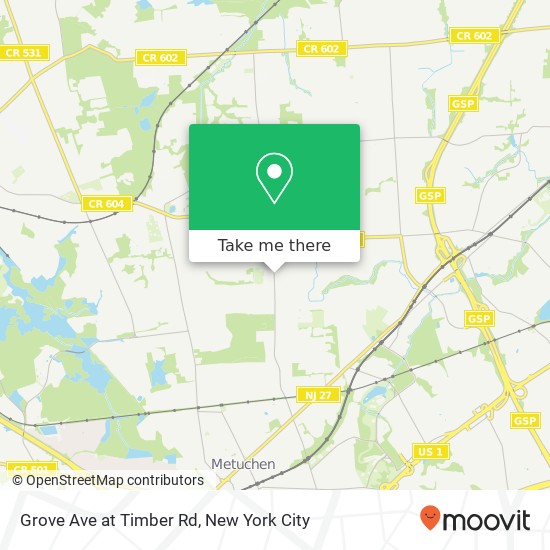 Mapa de Grove Ave at Timber Rd