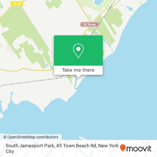 Mapa de South Jamesport Park, 45 Town Beach Rd
