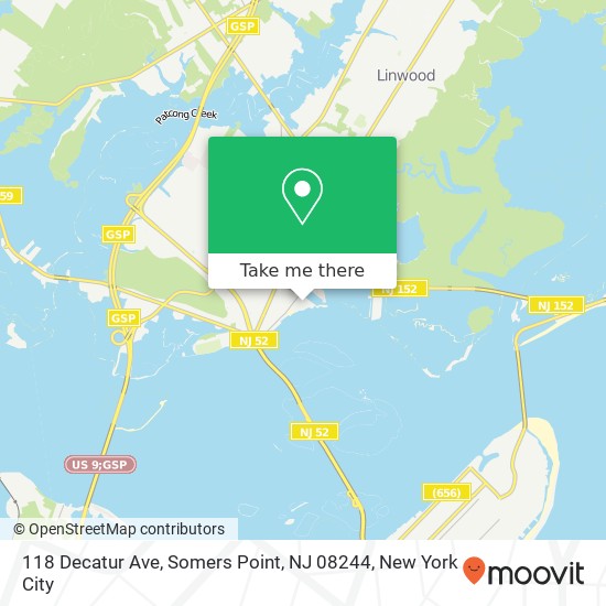 118 Decatur Ave, Somers Point, NJ 08244 map