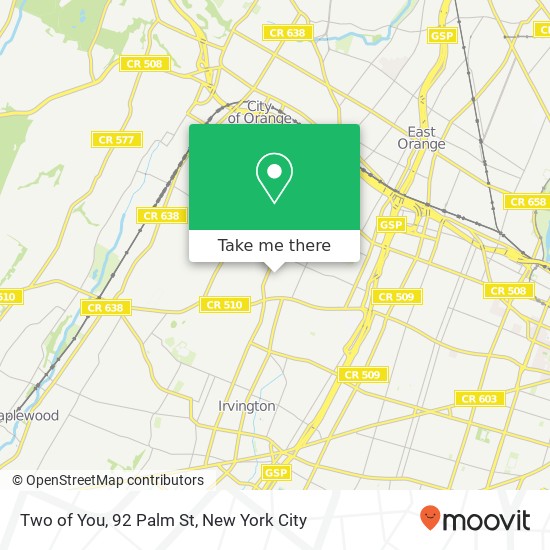 Mapa de Two of You, 92 Palm St