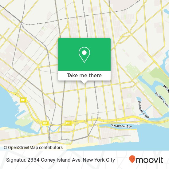Mapa de Signatur, 2334 Coney Island Ave