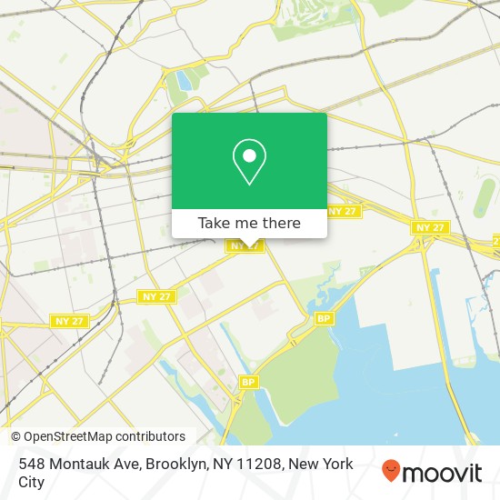 548 Montauk Ave, Brooklyn, NY 11208 map