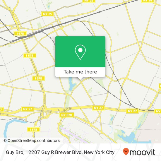 Mapa de Guy Bro, 12207 Guy R Brewer Blvd