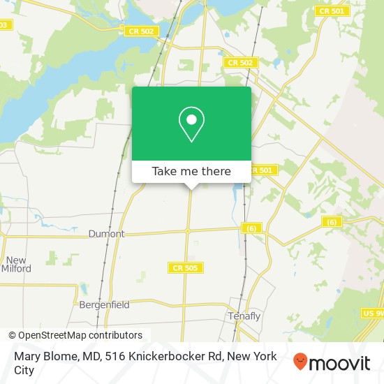 Mary Blome, MD, 516 Knickerbocker Rd map