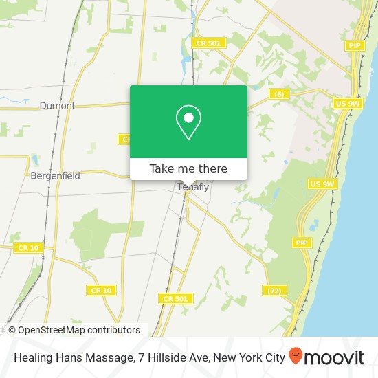 Healing Hans Massage, 7 Hillside Ave map