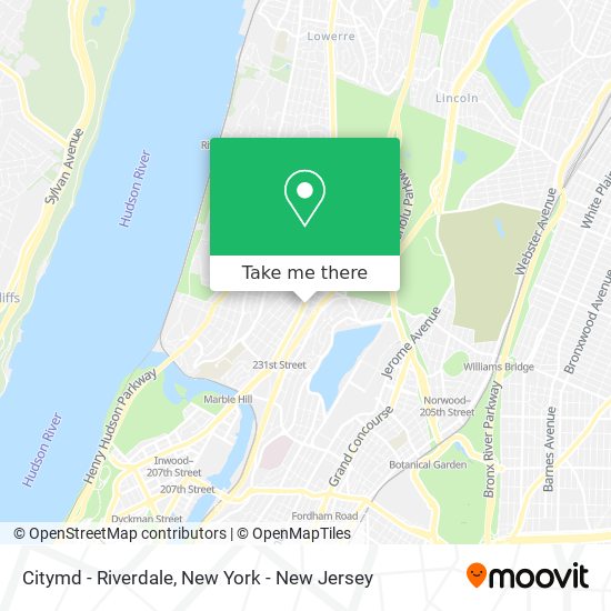 Citymd - Riverdale map