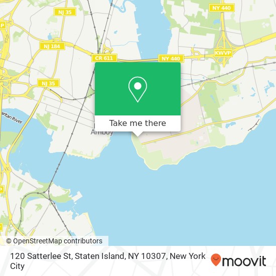 Mapa de 120 Satterlee St, Staten Island, NY 10307