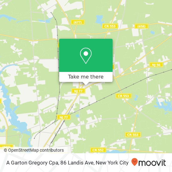 A Garton Gregory Cpa, 86 Landis Ave map