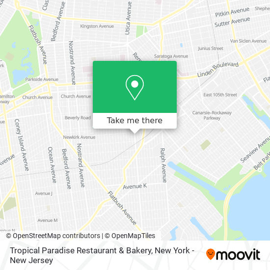 Mapa de Tropical Paradise Restaurant & Bakery