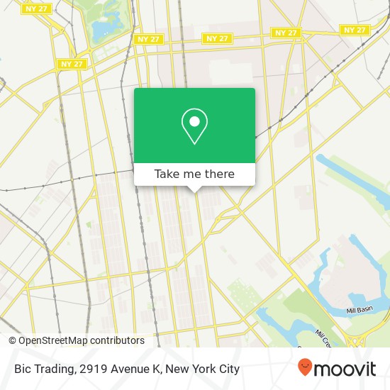 Mapa de Bic Trading, 2919 Avenue K