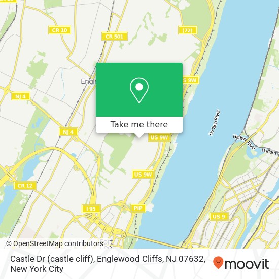 Mapa de Castle Dr (castle cliff), Englewood Cliffs, NJ 07632