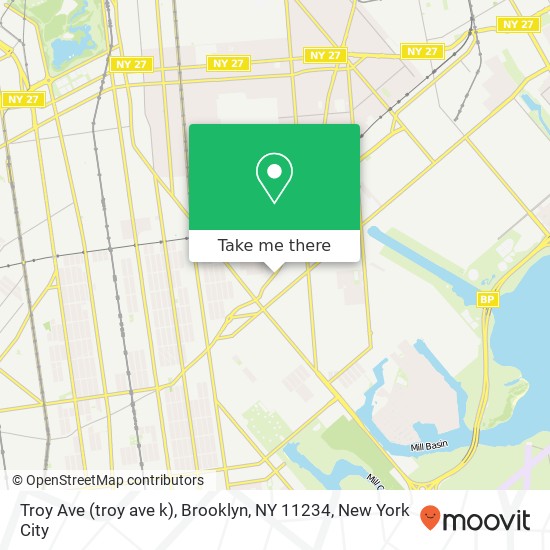Troy Ave (troy ave k), Brooklyn, NY 11234 map