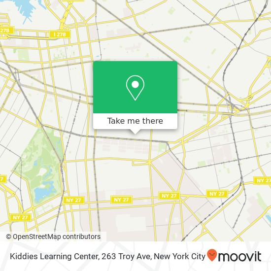 Mapa de Kiddies Learning Center, 263 Troy Ave