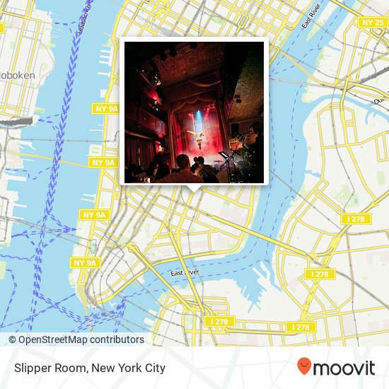 Mapa de Slipper Room