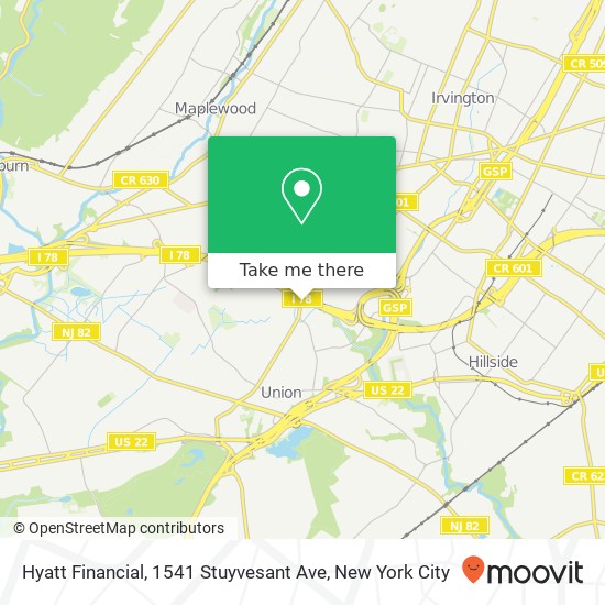 Mapa de Hyatt Financial, 1541 Stuyvesant Ave