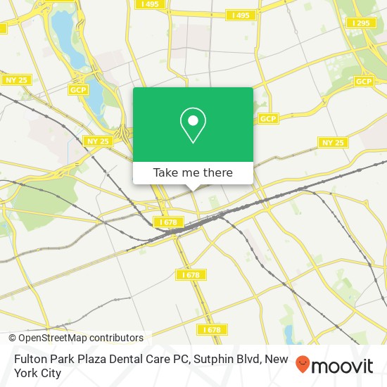 Fulton Park Plaza Dental Care PC, Sutphin Blvd map