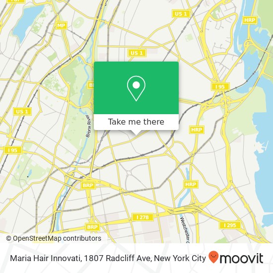 Mapa de Maria Hair Innovati, 1807 Radcliff Ave