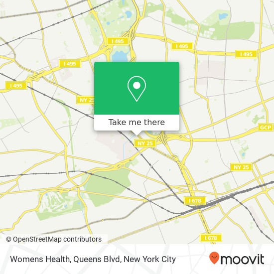 Womens Health, Queens Blvd map