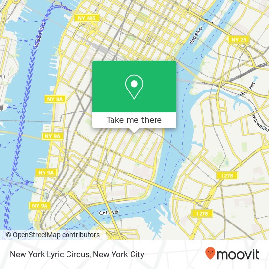 Mapa de New York Lyric Circus