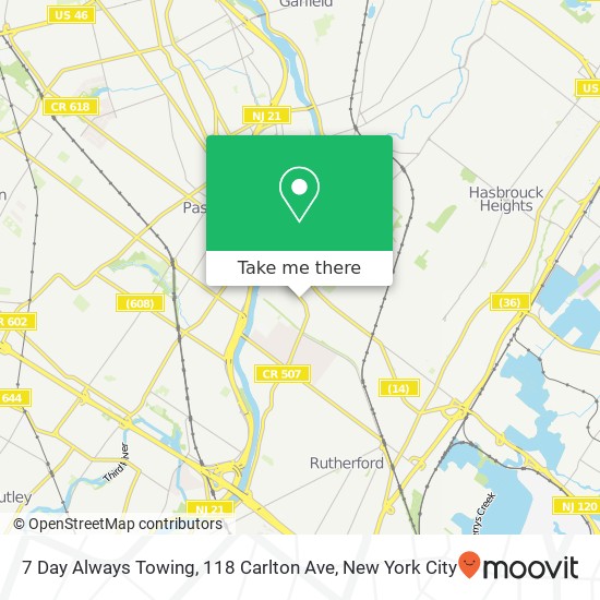 7 Day Always Towing, 118 Carlton Ave map