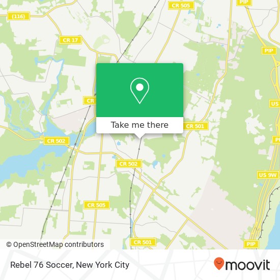 Mapa de Rebel 76 Soccer, 51 Railroad Ave