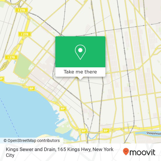 Mapa de Kings Sewer and Drain, 165 Kings Hwy