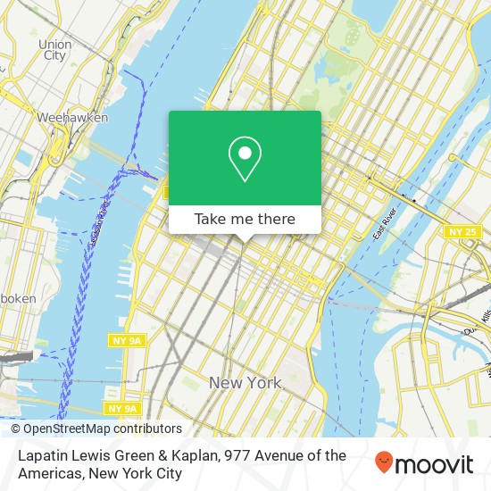 Lapatin Lewis Green & Kaplan, 977 Avenue of the Americas map