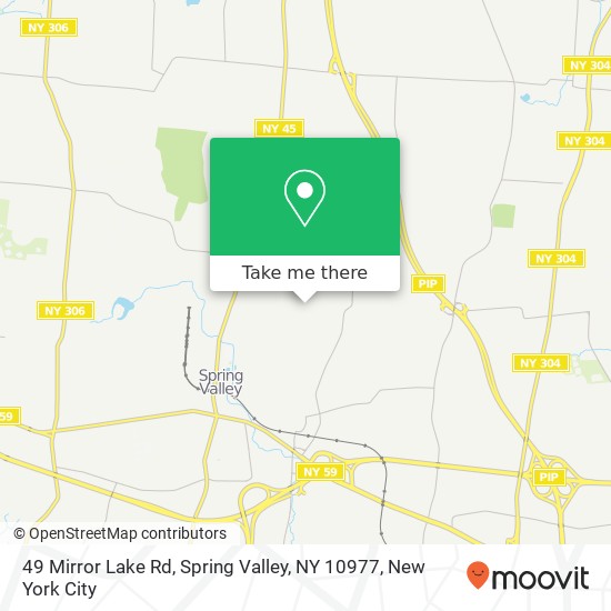 Mapa de 49 Mirror Lake Rd, Spring Valley, NY 10977