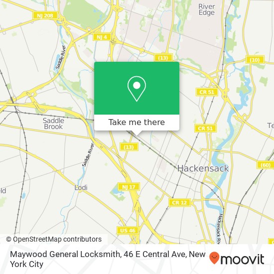 Maywood General Locksmith, 46 E Central Ave map