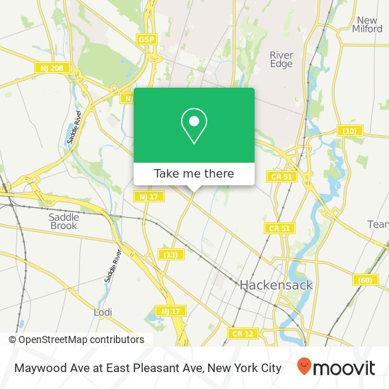 Mapa de Maywood Ave at East Pleasant Ave