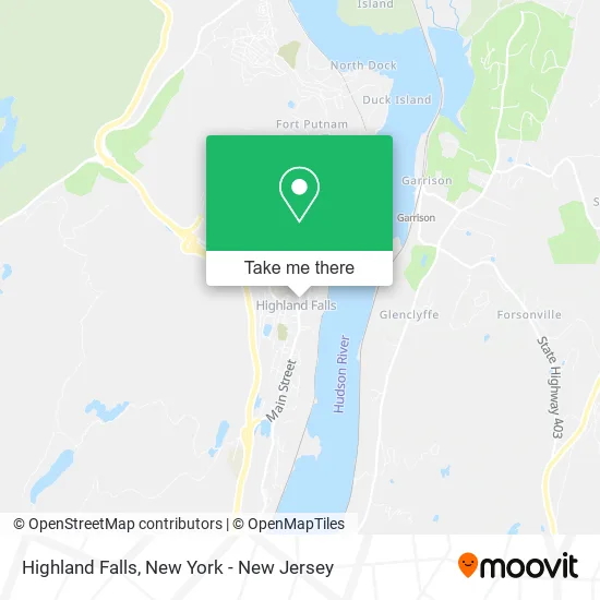 Highland Falls map