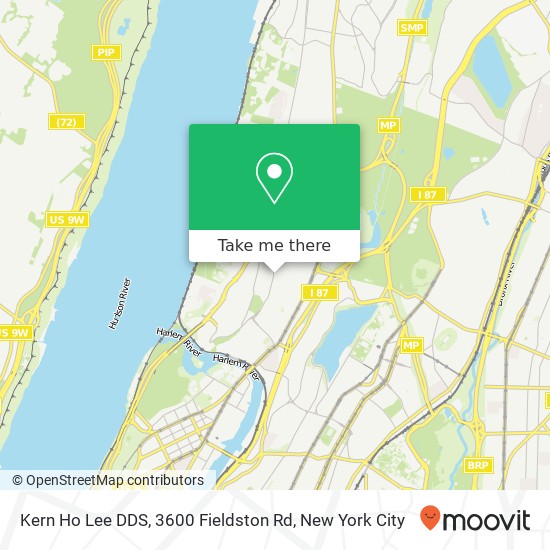 Mapa de Kern Ho Lee DDS, 3600 Fieldston Rd