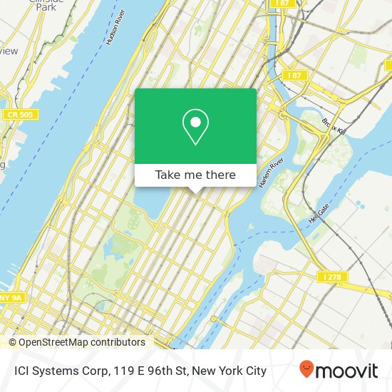 ICI Systems Corp, 119 E 96th St map