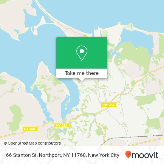 Mapa de 66 Stanton St, Northport, NY 11768