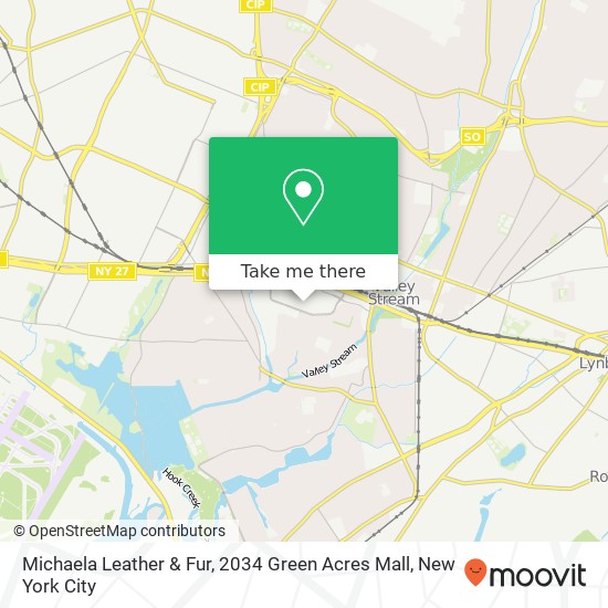 Mapa de Michaela Leather & Fur, 2034 Green Acres Mall