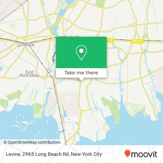 Mapa de Levine, 2965 Long Beach Rd