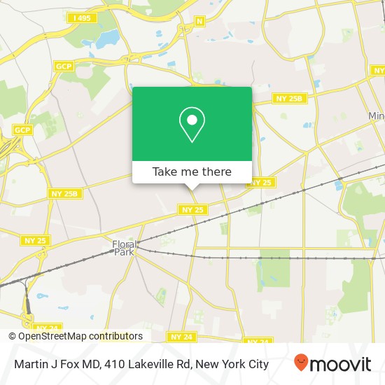 Martin J Fox MD, 410 Lakeville Rd map