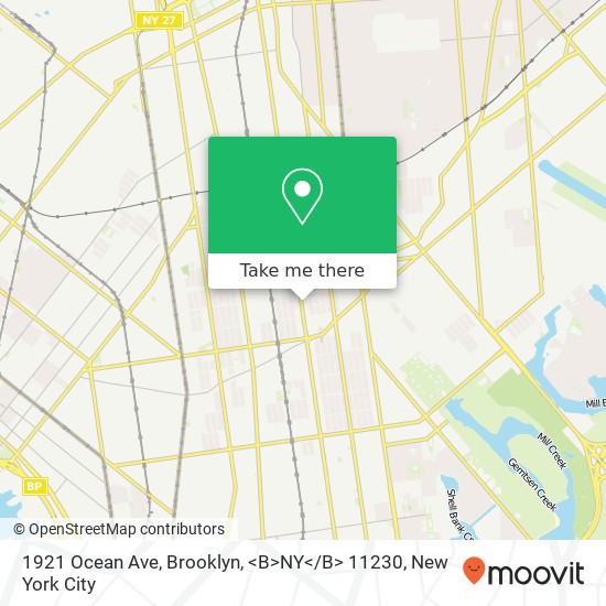 1921 Ocean Ave, Brooklyn, <B>NY< / B> 11230 map