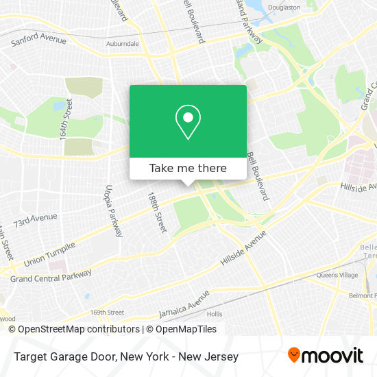 Mapa de Target Garage Door