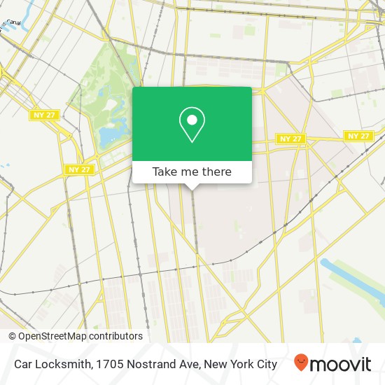 Car Locksmith, 1705 Nostrand Ave map