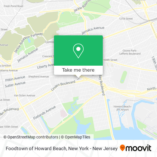 Mapa de Foodtown of Howard Beach