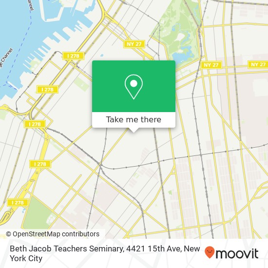 Beth Jacob Teachers Seminary, 4421 15th Ave map