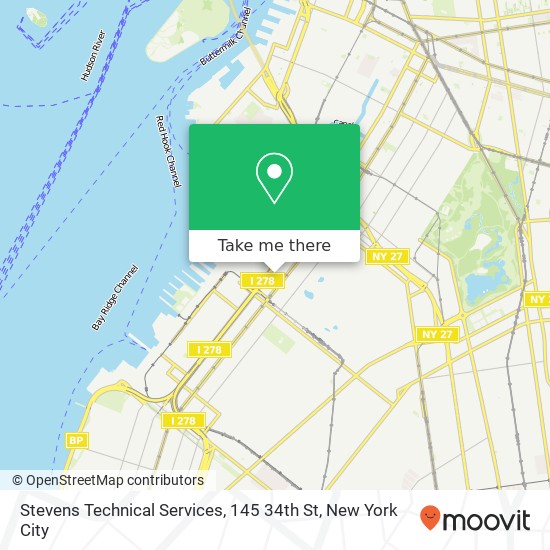 Mapa de Stevens Technical Services, 145 34th St