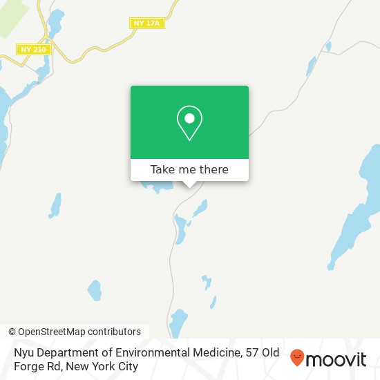 Mapa de Nyu Department of Environmental Medicine, 57 Old Forge Rd