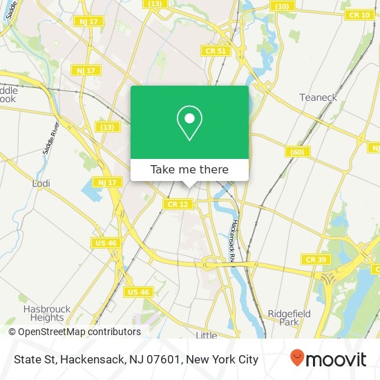 State St, Hackensack, NJ 07601 map