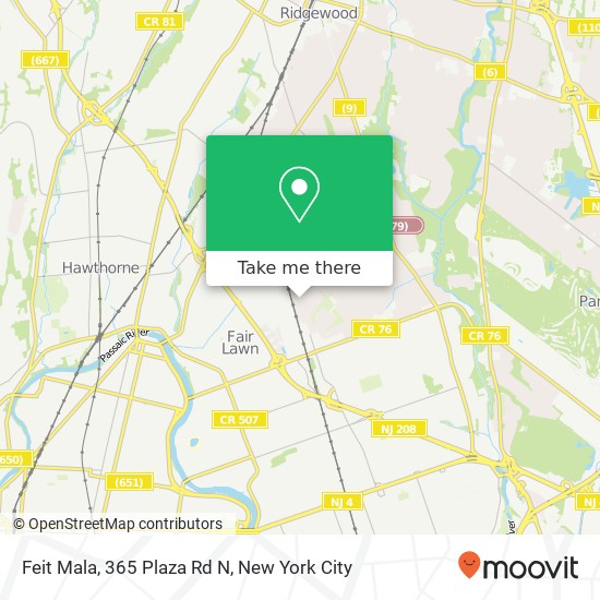 Mapa de Feit Mala, 365 Plaza Rd N