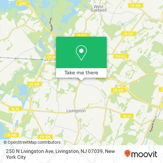 250 N Livingston Ave, Livingston, NJ 07039 map