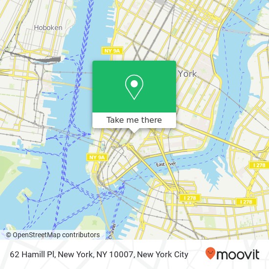 62 Hamill Pl, New York, NY 10007 map