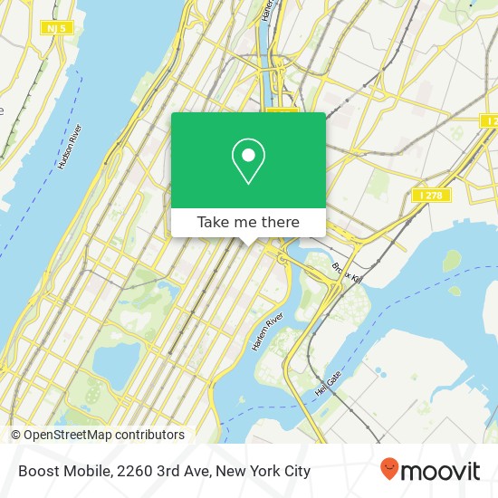 Mapa de Boost Mobile, 2260 3rd Ave