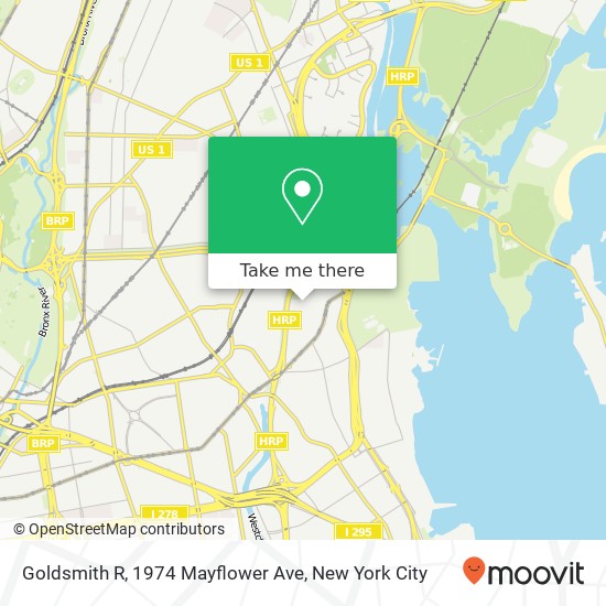 Mapa de Goldsmith R, 1974 Mayflower Ave